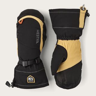 Hestra Army Leather Expedition mitt 09 black/light brown
